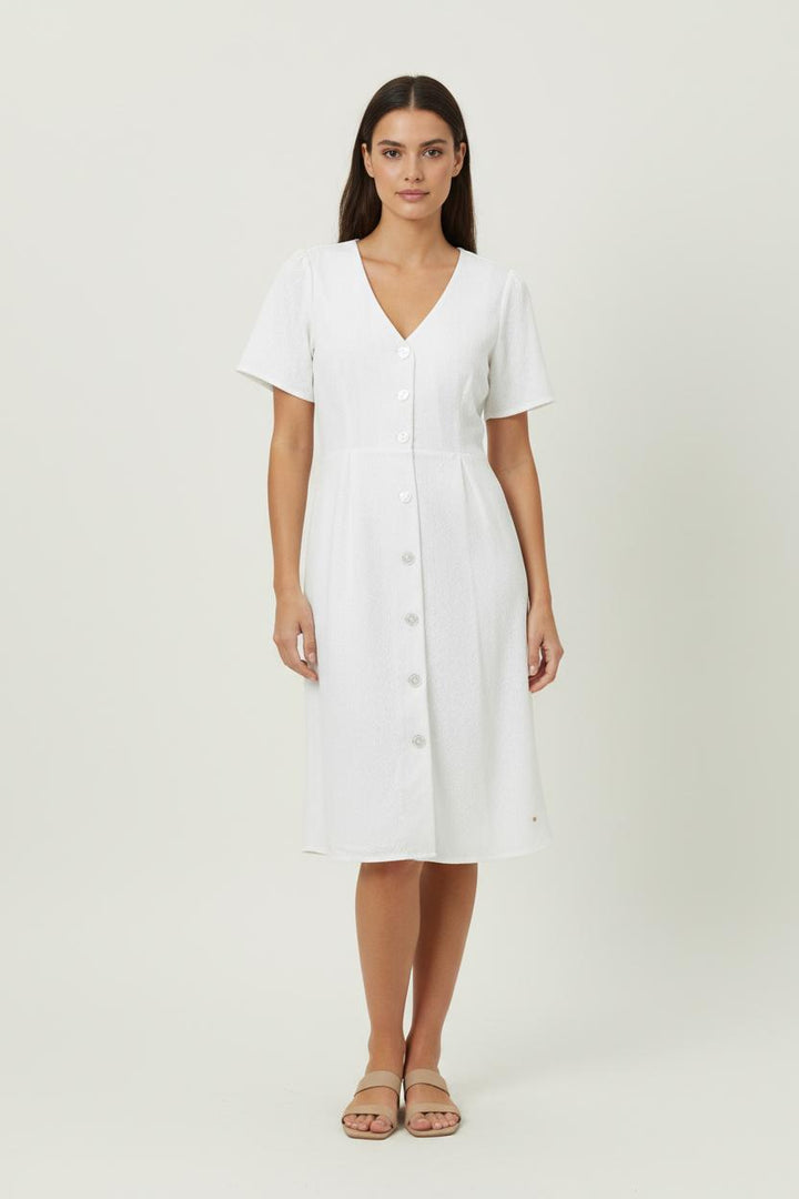Robe Boutonnée Blanche - Taille S/36 de la marque Karl Marc John | PARAD94726 - Vendu par Paradigme - Image 1