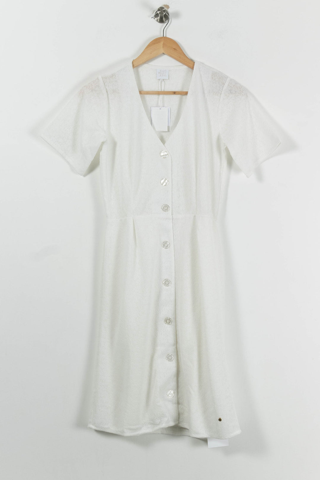 Robe Boutonnée Blanche - Taille S/36 de la marque Karl Marc John | PARAD94726 - Vendu par Paradigme - Image 2