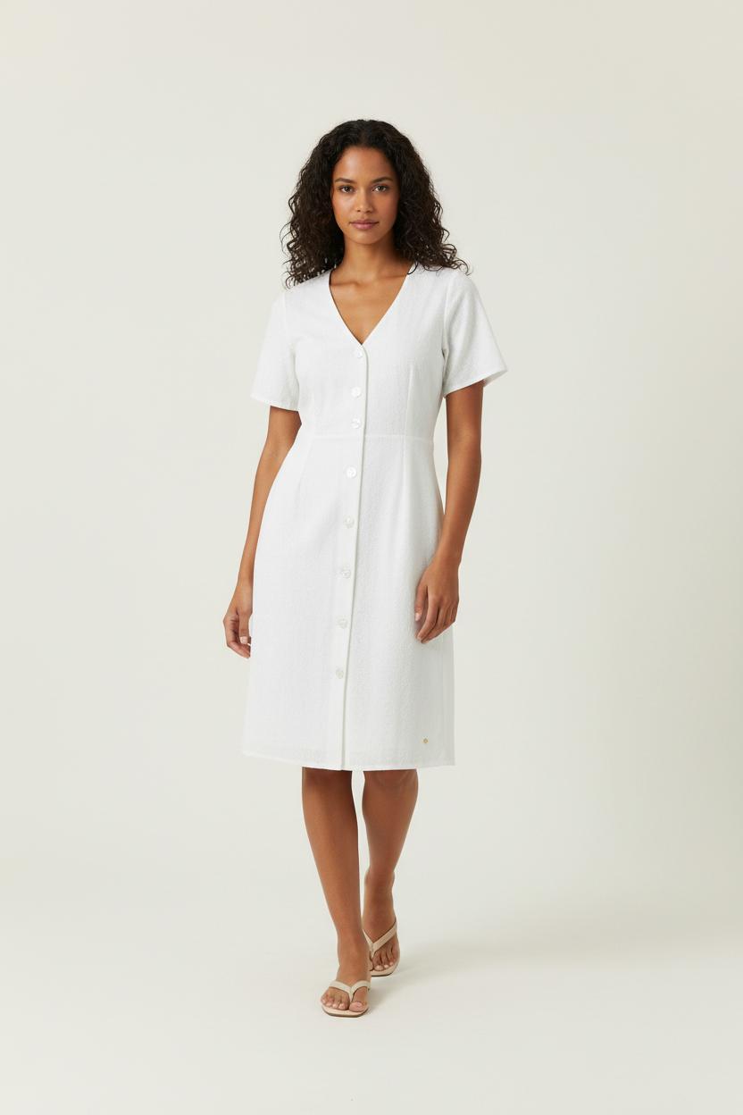 Robe Chemise Blanche - Taille S/36 de la marque Karl Marc John | PARAD94727 - Vendu par Paradigme - Image 1