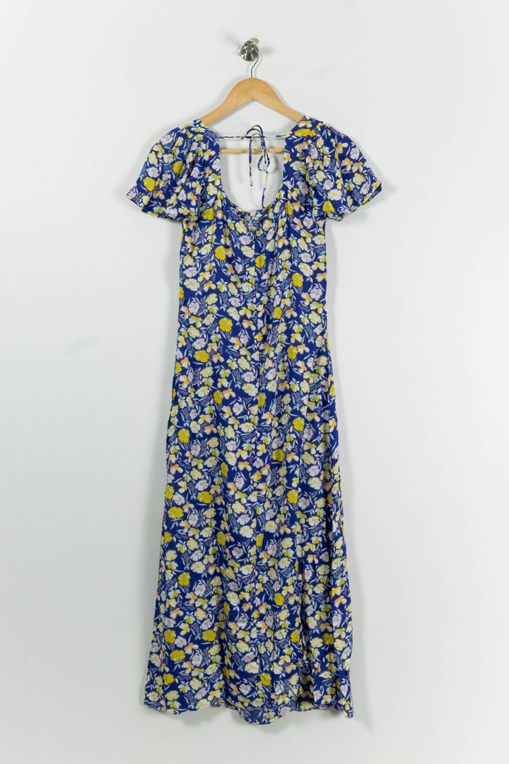 Robe Longue Bleue et Jaune - Taille M/38 de la marque Karl Marc John | PARAD94728 - Vendu par Paradigme - Image 4