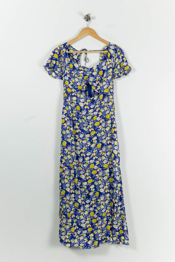 Robe Longue Bleue et Jaune - Taille M/38 de la marque Karl Marc John | PARAD94728 - Vendu par Paradigme - Image 2