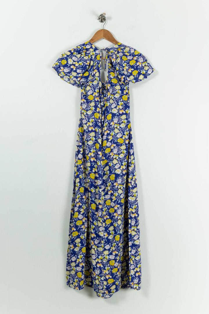 Robe Longue Bleue et Jaune - Taille S/36 de la marque Karl Marc John | PARAD94731 - Vendu par Paradigme - Image 4