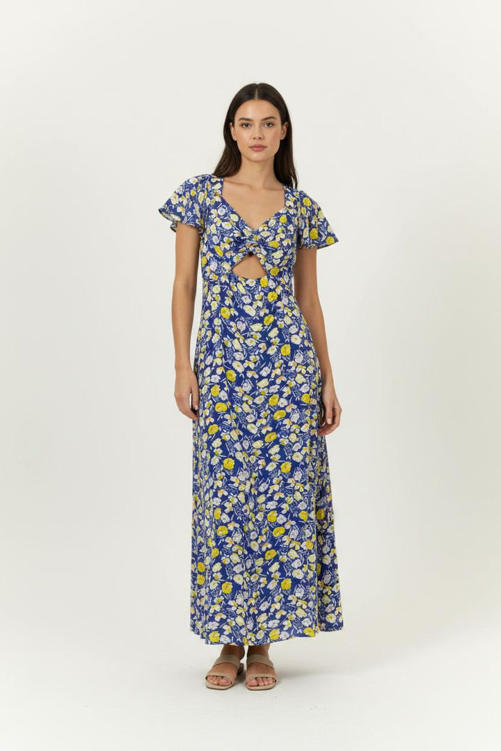Robe Longue Bleue et Jaune - Taille S/36 de la marque Karl Marc John | PARAD94731 - Vendu par Paradigme - Image 1