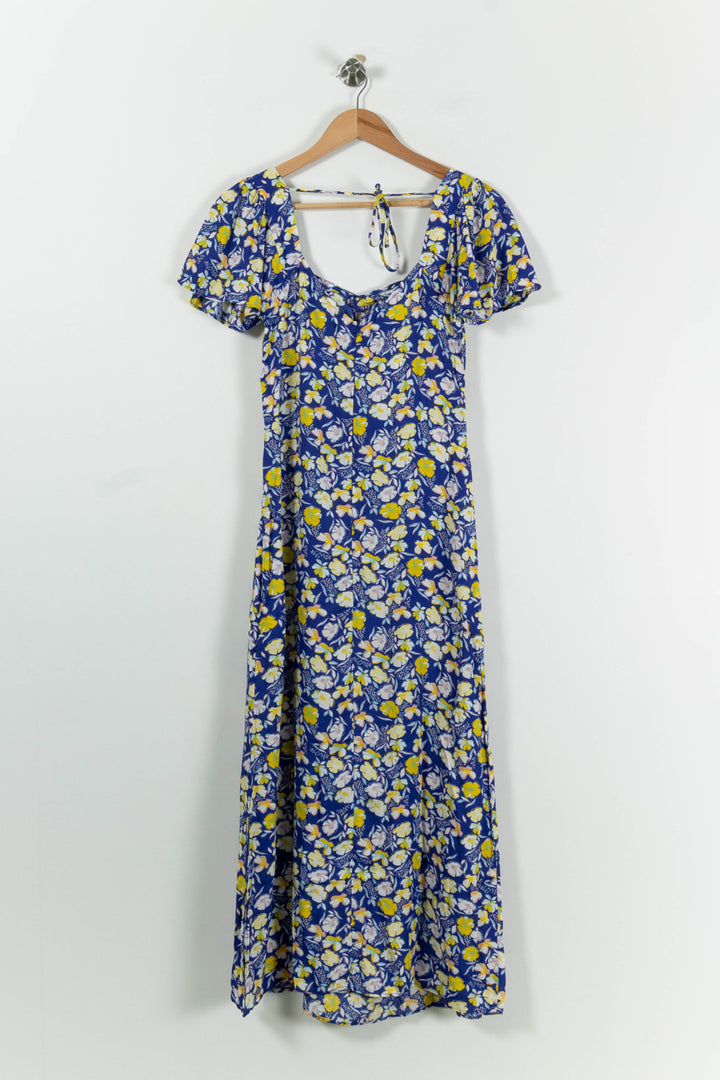 Robe Longue Bleue et Jaune - Taille M/38 de la marque Karl Marc John | PARAD94732 - Vendu par Paradigme - Image 4