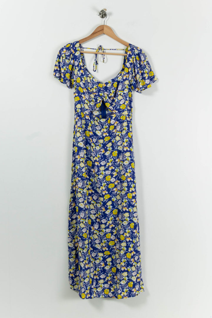 Robe Longue Bleue et Jaune - Taille M/38 de la marque Karl Marc John | PARAD94732 - Vendu par Paradigme - Image 2