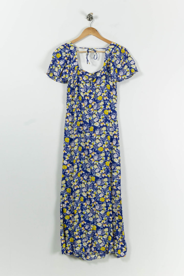 Robe Longue Bleue et Jaune - Taille M/38 de la marque Karl Marc John | PARAD94733 - Vendu par Paradigme - Image 4