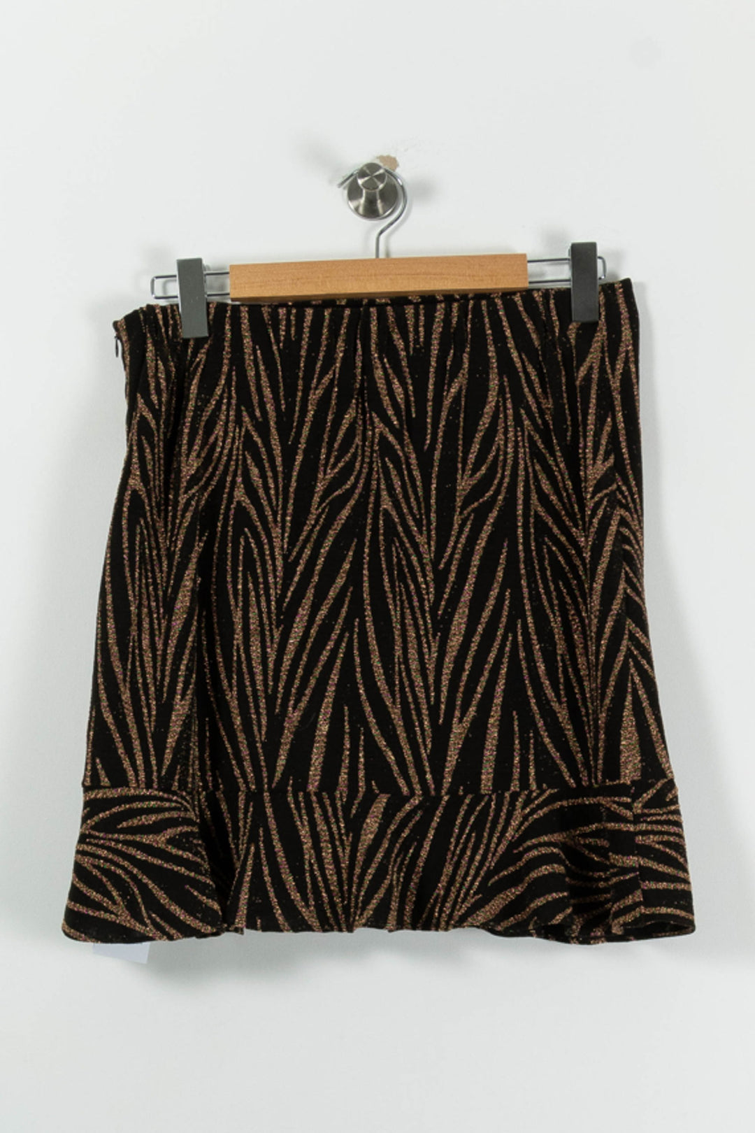 Jupe Portefeuille Noire et Dorée - Taille L/40 de la marque Suncoo | PARAD94737 - Vendu par Paradigme - Image 4