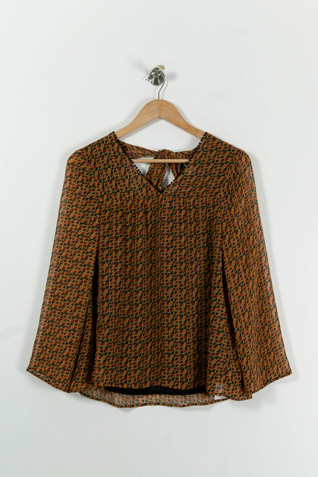 Blouse Noire et Orange - Taille XS/34 de la marque Sud express | PARAD94738 - Vendu par Paradigme - Image 2