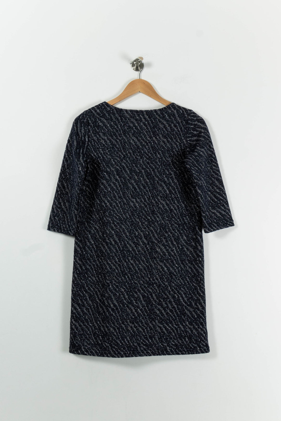Robe Droite Bleue et Noire - Taille M/38 de la marque Garance Paris | PARAD94739 - Vendu par Paradigme - Image 4