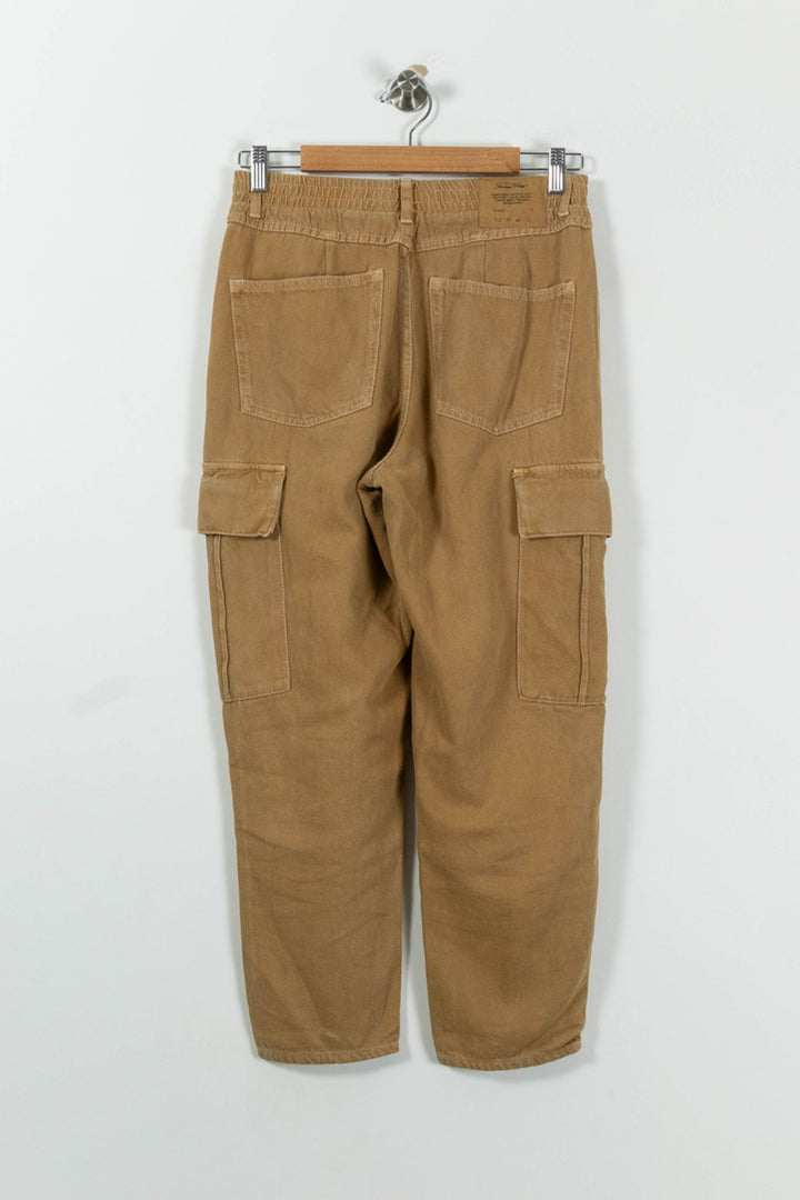 Pantalon Cargo Beige - Taille S/36 de la marque American Vintage | PARAD94743 - Vendu par Paradigme - Image 4