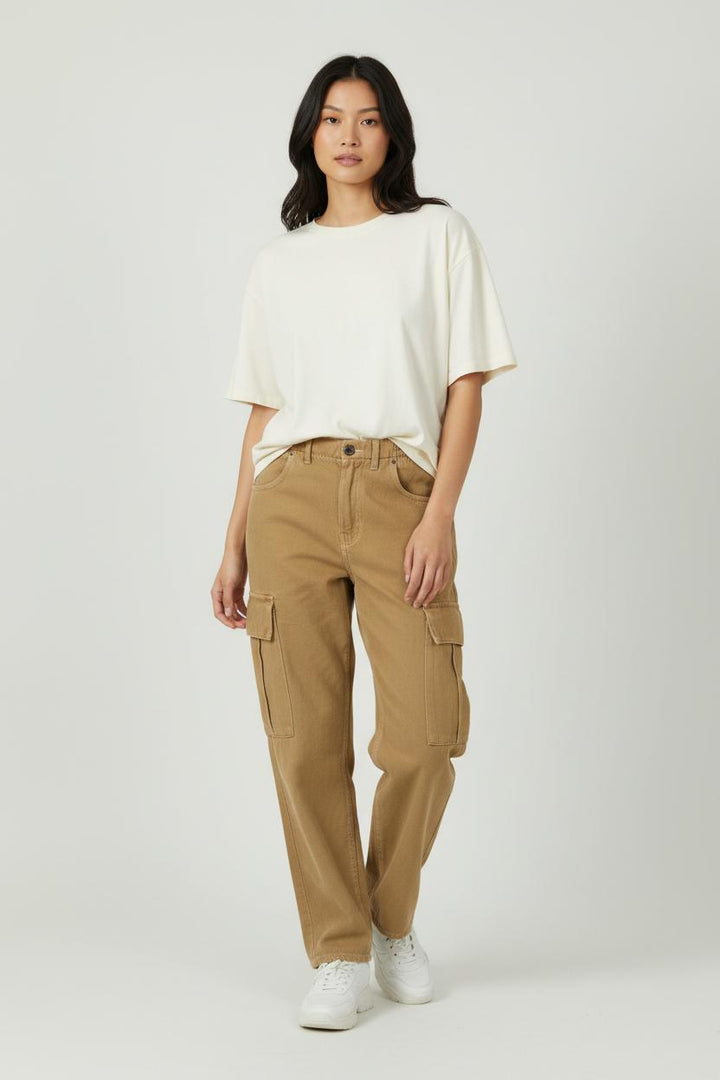 Pantalon Cargo Beige - Taille S/36 de la marque American Vintage | PARAD94743 - Vendu par Paradigme - Image 1