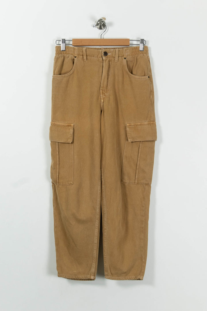 Pantalon Cargo Beige - Taille S/36 de la marque American Vintage | PARAD94743 - Vendu par Paradigme - Image 2