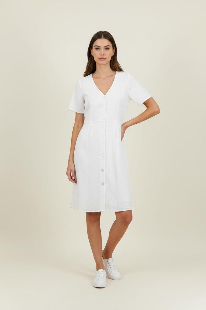 Robe Boutonnée Blanche - Taille S/36 de la marque Karl Marc John | PARAD94745 - Vendu par Paradigme - Image 1
