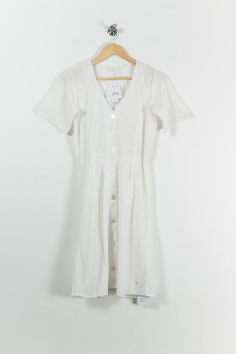 Robe Boutonnée Blanche - Taille S/36 de la marque Karl Marc John | PARAD94745 - Vendu par Paradigme - Image 2