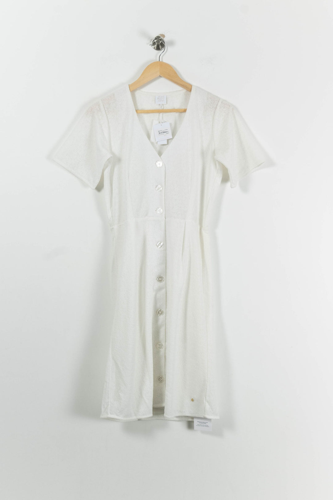 Robe Boutonnée Blanche - Taille S/36 de la marque Karl Marc John | PARAD94745 - Vendu par Paradigme - Image 2
