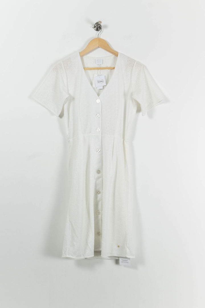 Robe Boutonnée Blanche - Taille S/36 de la marque Karl Marc John | PARAD94745 - Vendu par Paradigme - Image 2