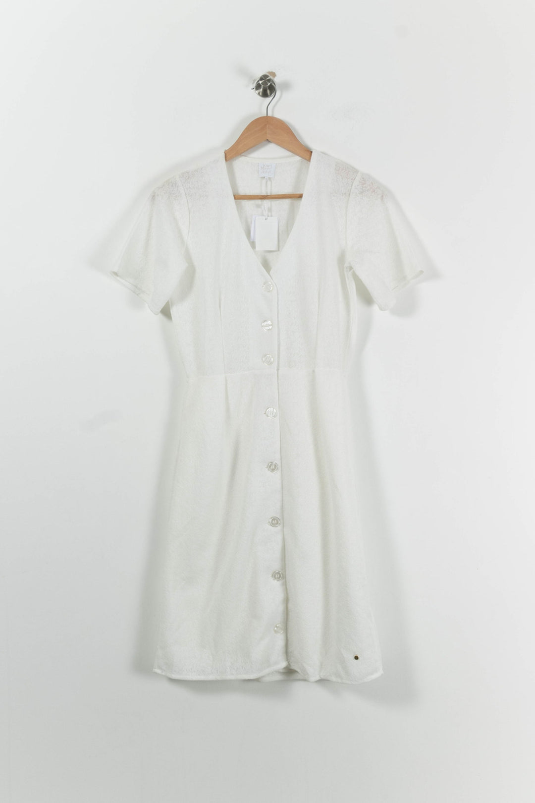 Robe Boutonnée Blanche - Taille S/36 de la marque Karl Marc John | PARAD94749 - Vendu par Paradigme - Image 2