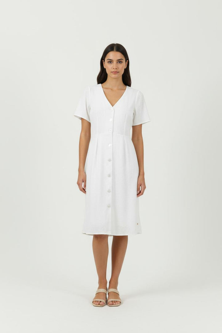 Robe Boutonnée Blanche - Taille S/36 de la marque Karl Marc John | PARAD94750 - Vendu par Paradigme - Image 1