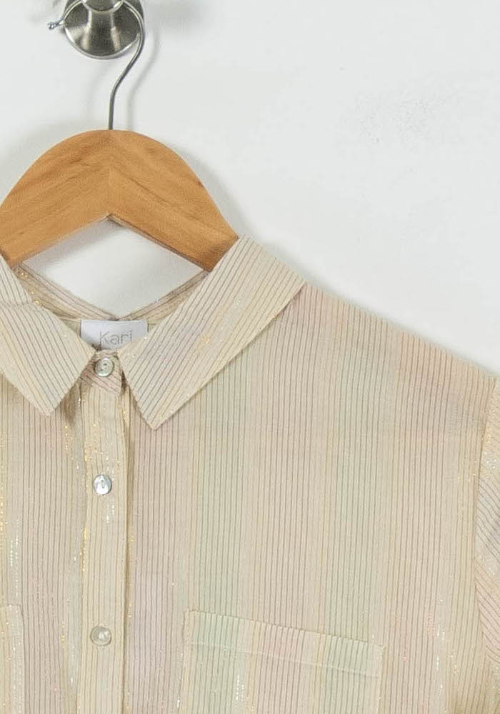 Chemise Beige - Taille XS/34 de la marque Karl Marc John | PARAD94751 - Vendu par Paradigme - Image 3