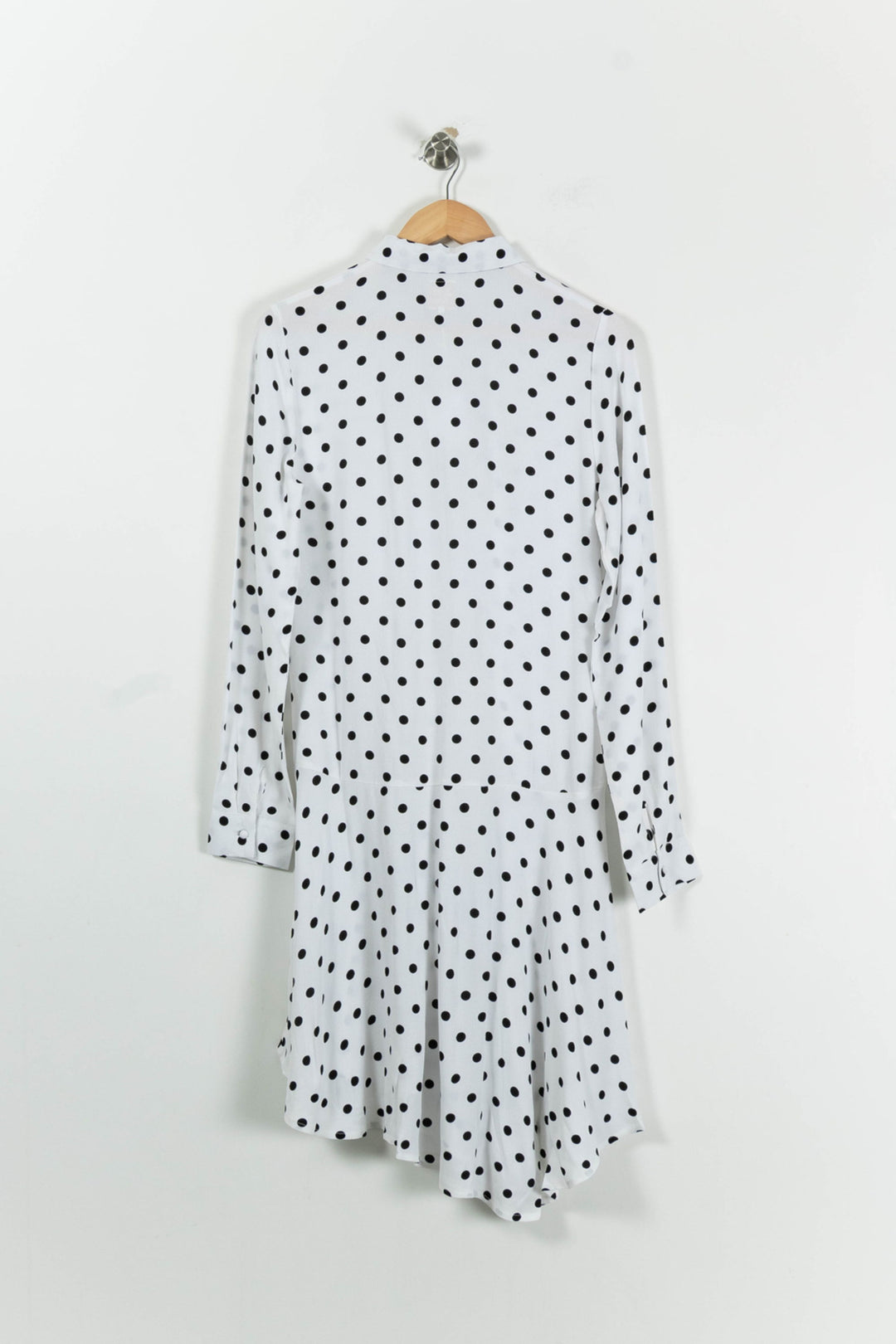 Robe Longue Blanche à Pois Noirs - Taille S/36 de la marque Karl Marc John | PARAD94759 - Vendu par Paradigme - Image 4