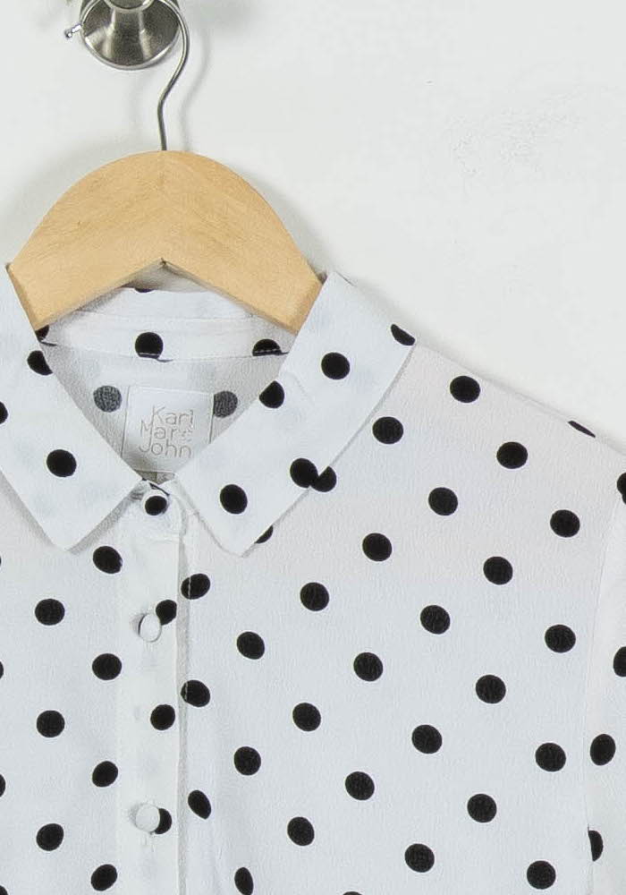 Robe Longue Blanche et Noire - Taille S/36 de la marque Karl Marc John | PARAD94760 - Vendu par Paradigme - Image 3