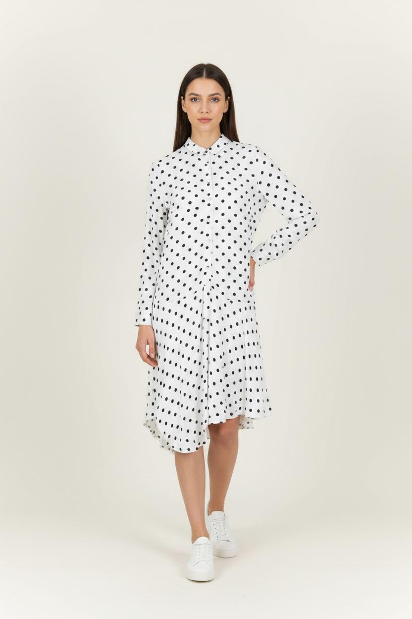 Robe Longue Blanche et Noire - Taille S/36 de la marque Karl Marc John | PARAD94761 - Vendu par Paradigme - Image 1
