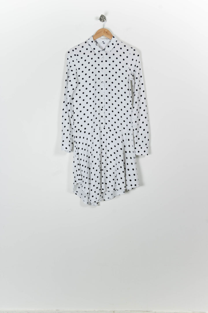 Robe Blanche à Pois Noirs - Taille S/36 de la marque Karl Marc John | PARAD94763 - Vendu par Paradigme - Image 2