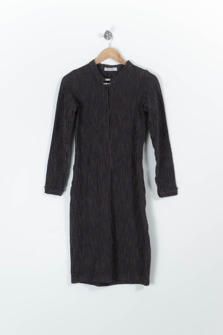 Robe Longue Bleue et Noire - Taille S/36 de la marque Humanoid | PARAD94771 - Vendu par Paradigme - Image 2