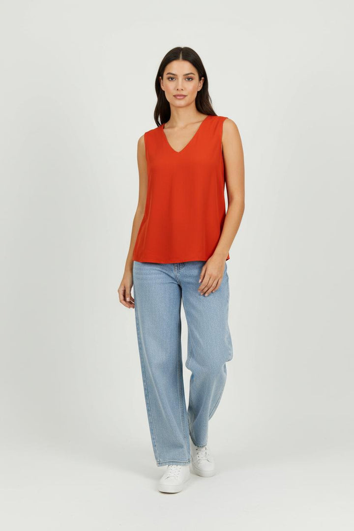 Débardeur Rouge - Taille S/36 de la marque Maison 123 | PARAD94775 - Vendu par Paradigme - Image 1