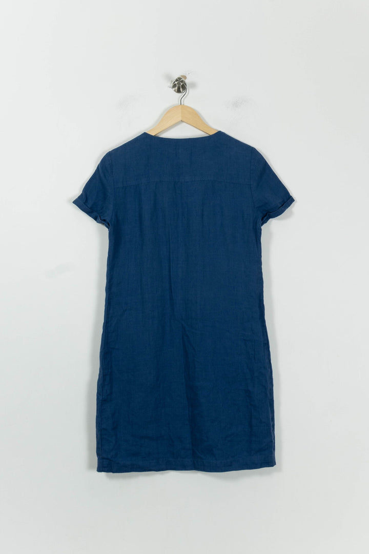 Robe Courte Bleue - Taille S/36 de la marque Maison 123 | PARAD94779 - Vendu par Paradigme - Image 4