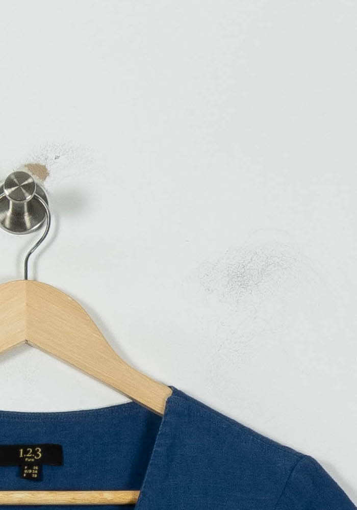 Robe Courte Bleue - Taille S/36 de la marque Maison 123 | PARAD94779 - Vendu par Paradigme - Image 3