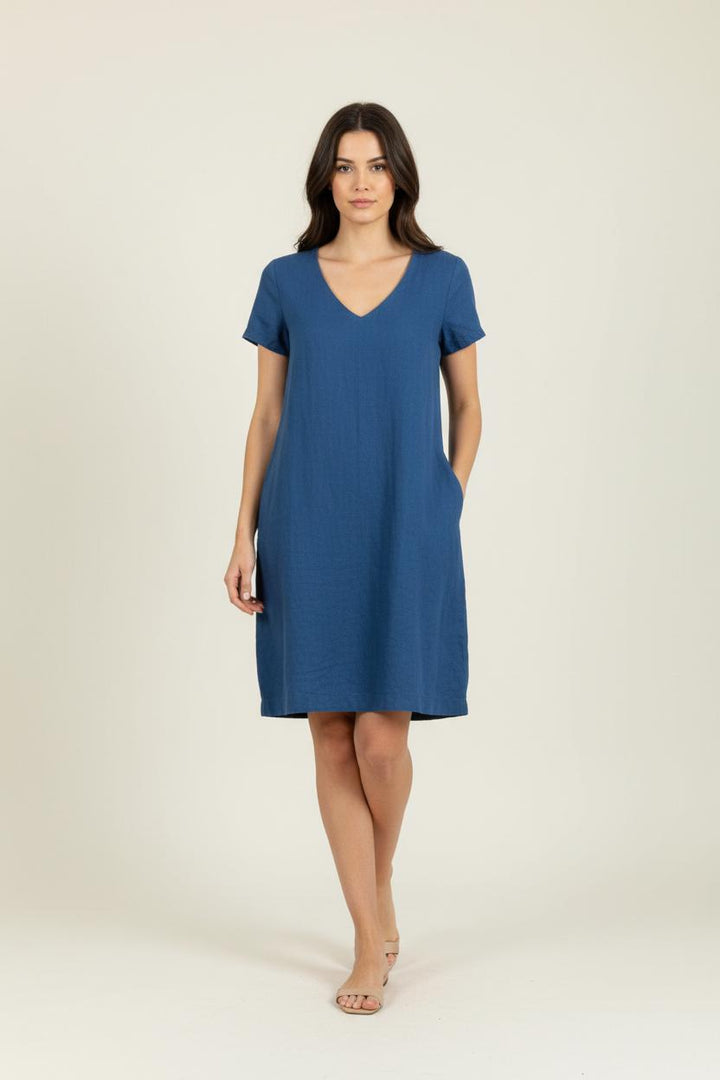 Robe Courte Bleue - Taille S/36 de la marque Maison 123 | PARAD94779 - Vendu par Paradigme - Image 1
