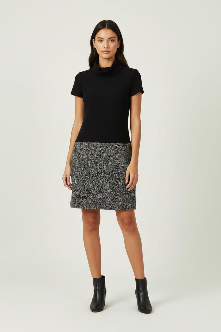 Robe Courte Noire et Grise - Taille S/36 de la marque Maison 123 | PARAD94783 - Vendu par Paradigme - Image 1