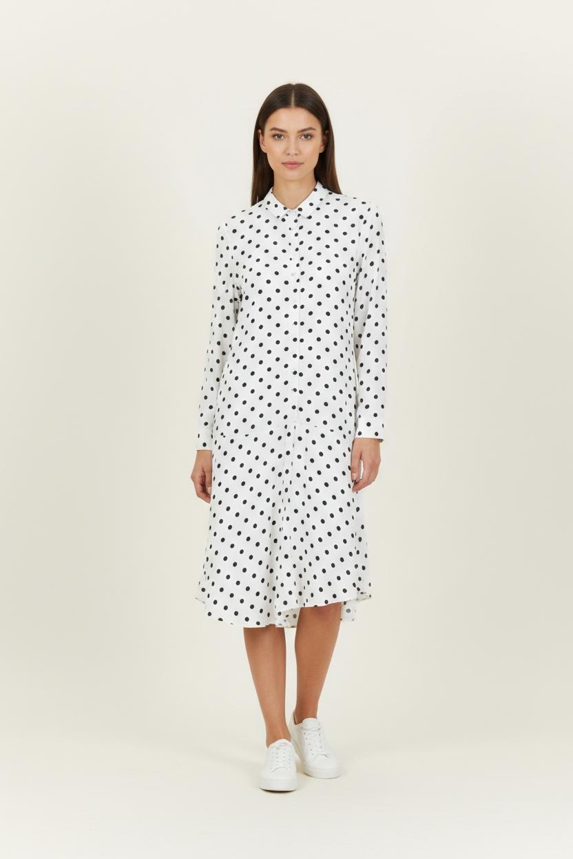 Robe longue Blanche et Noire - Taille S/36 de la marque Karl Marc John | PARAD94784 - Vendu par Paradigme - Image 1
