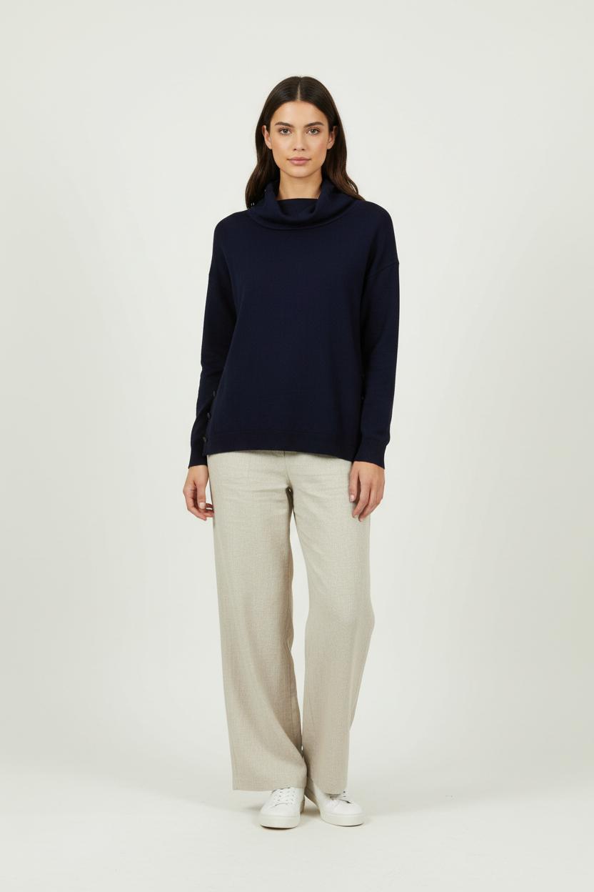 Pull Col Roulé Bleu - Taille S/36 de la marque Maison 123 | PARAD94789 - Vendu par Paradigme - Image 1