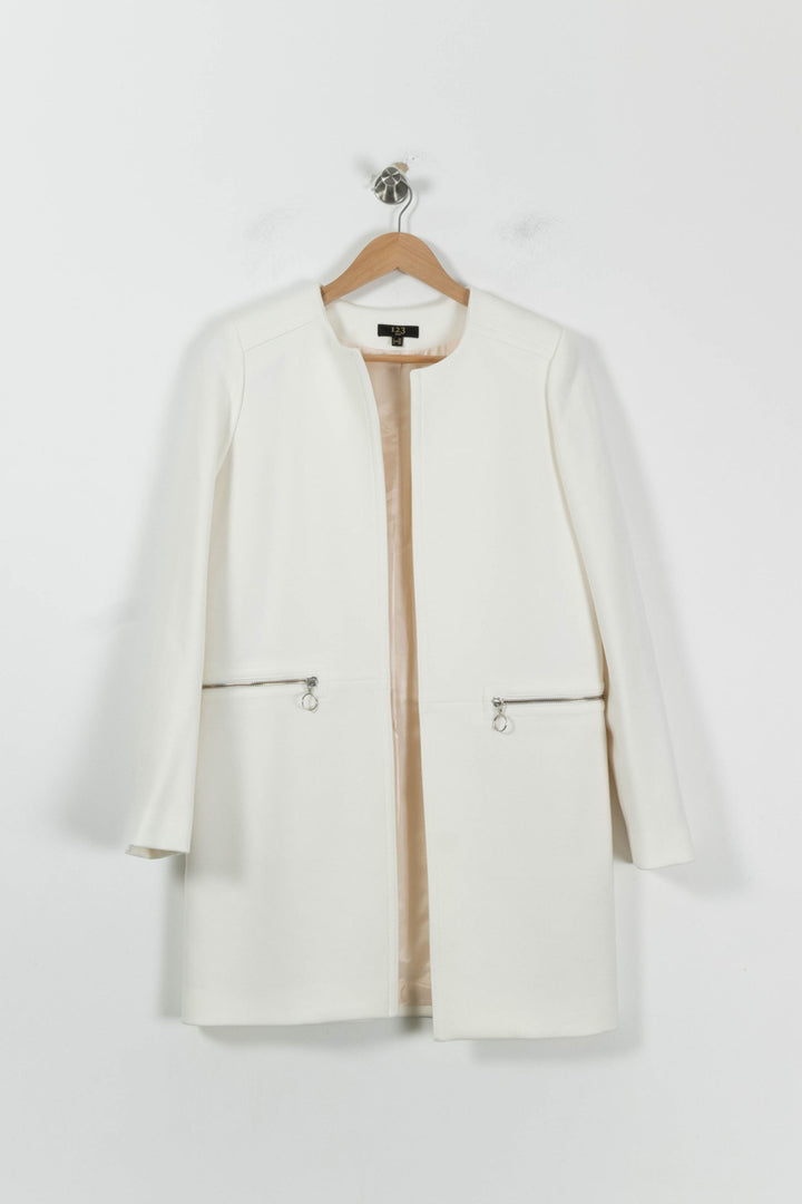 Manteau Blanc - Taille S/36 de la marque Maison 123 | PARAD94790 - Vendu par Paradigme - Image 2