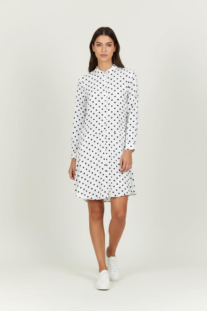 Robe Longue Blanche et Noire - Taille S/36 de la marque Karl Marc John | PARAD94791 - Vendu par Paradigme - Image 1