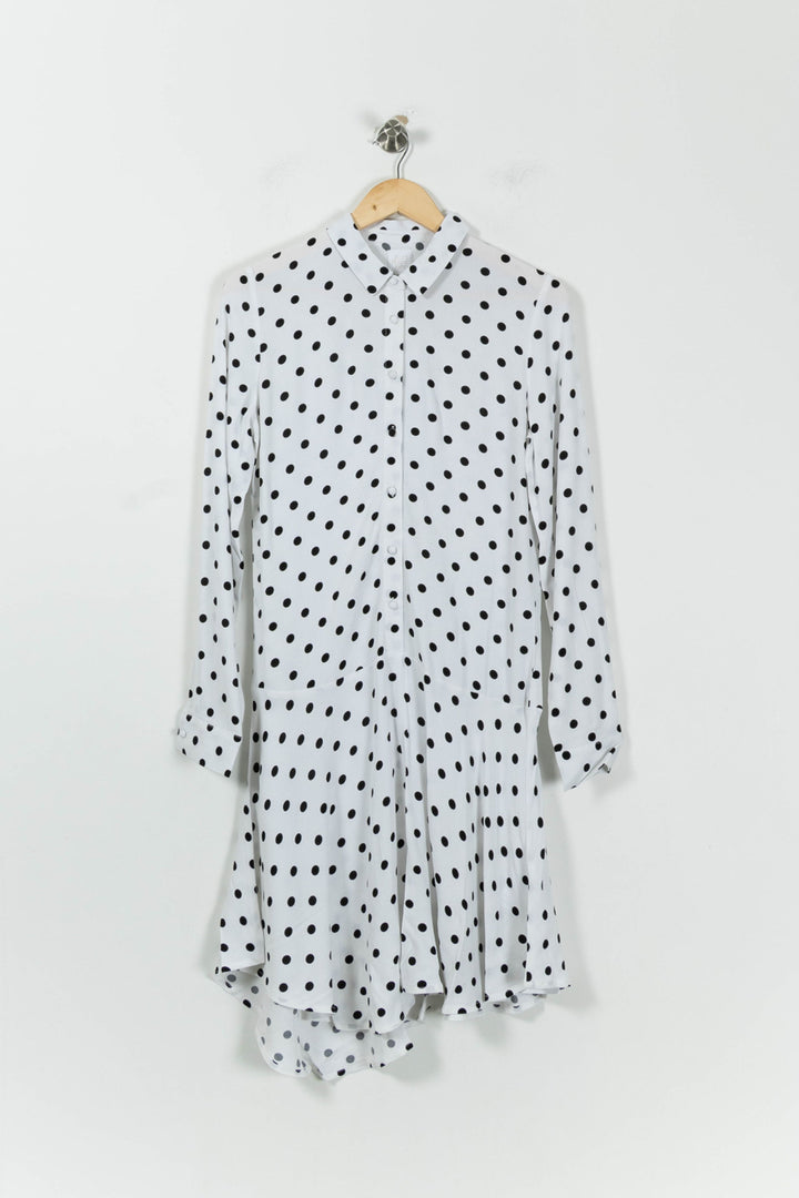 Robe Chemise Blanche et Noire - Taille S/36 de la marque Karl Marc John | PARAD94792 - Vendu par Paradigme - Image 2