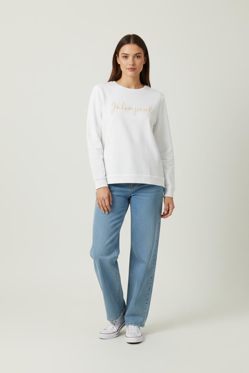 Sweatshirt Blanc - Taille M/38 de la marque Maison 123 | PARAD94793 - Vendu par Paradigme - Image 1