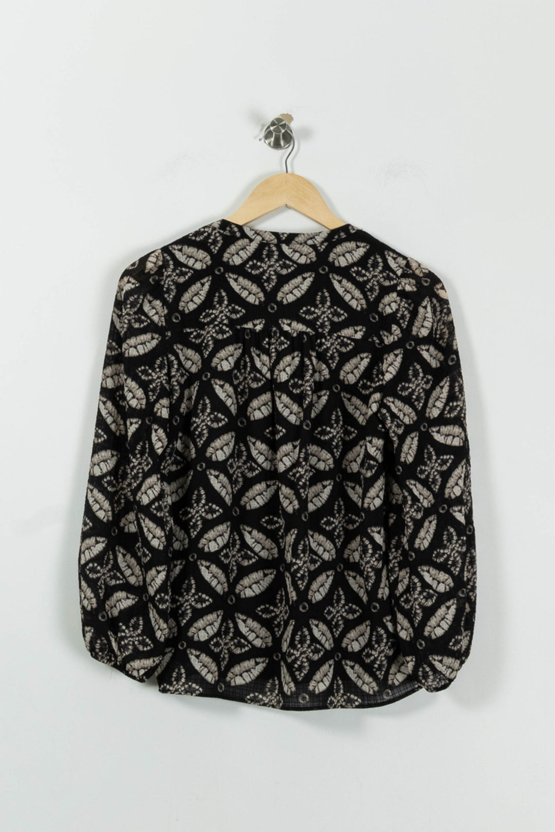 Blouse Noire et Beige - Taille S/36 de la marque Maison 123 | PARAD94794 - Vendu par Paradigme - Image 4
