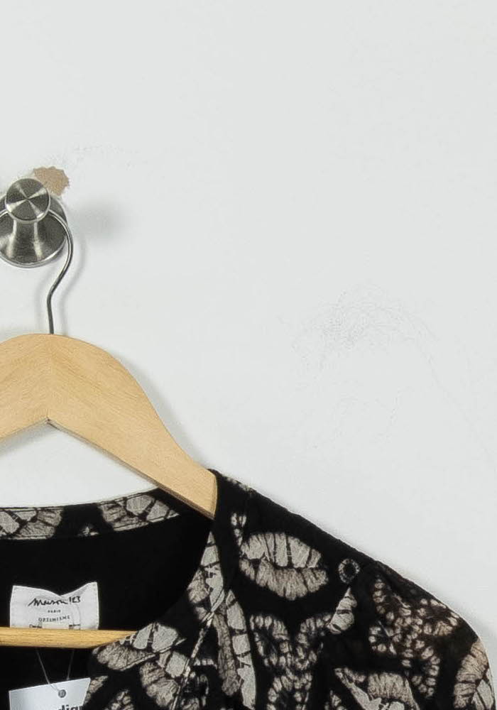 Blouse Noire et Beige - Taille S/36 de la marque Maison 123 | PARAD94794 - Vendu par Paradigme - Image 3