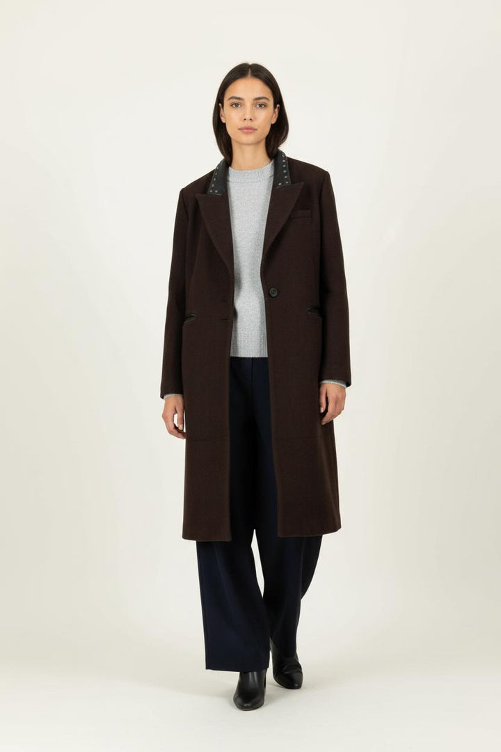 Manteau Marron - Taille L/40 de la marque IKKS | PARAD94807 - Vendu par Paradigme - Image 1