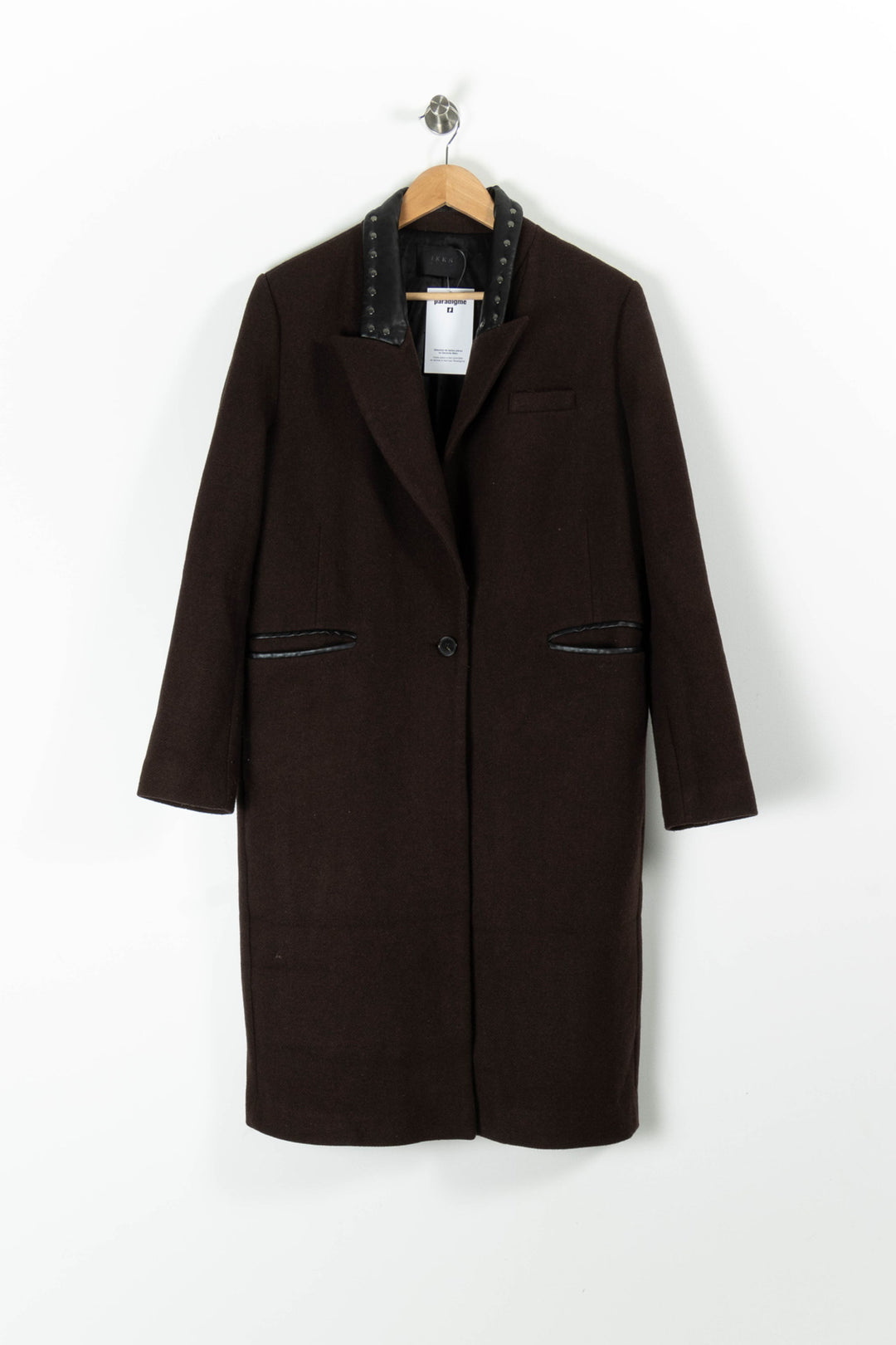 Manteau Marron - Taille L/40 de la marque IKKS | PARAD94807 - Vendu par Paradigme - Image 2