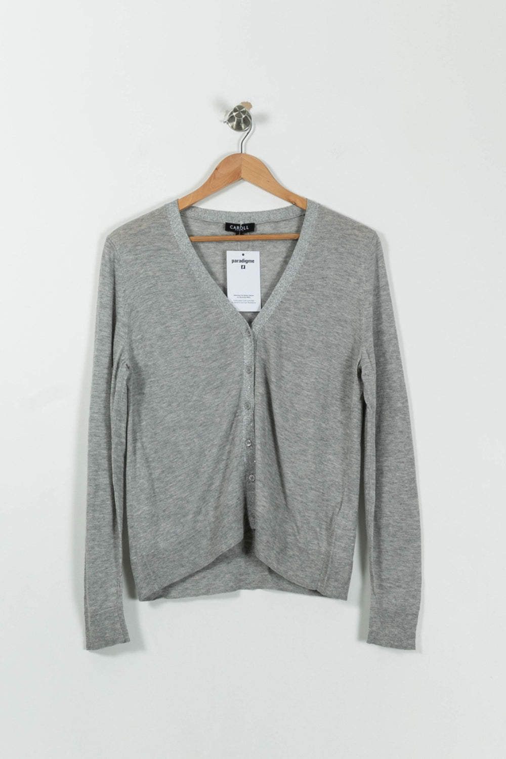 Gilet Gris - Taille L/40 de la marque Caroll | PARAD94815 - Vendu par Paradigme - Image 2