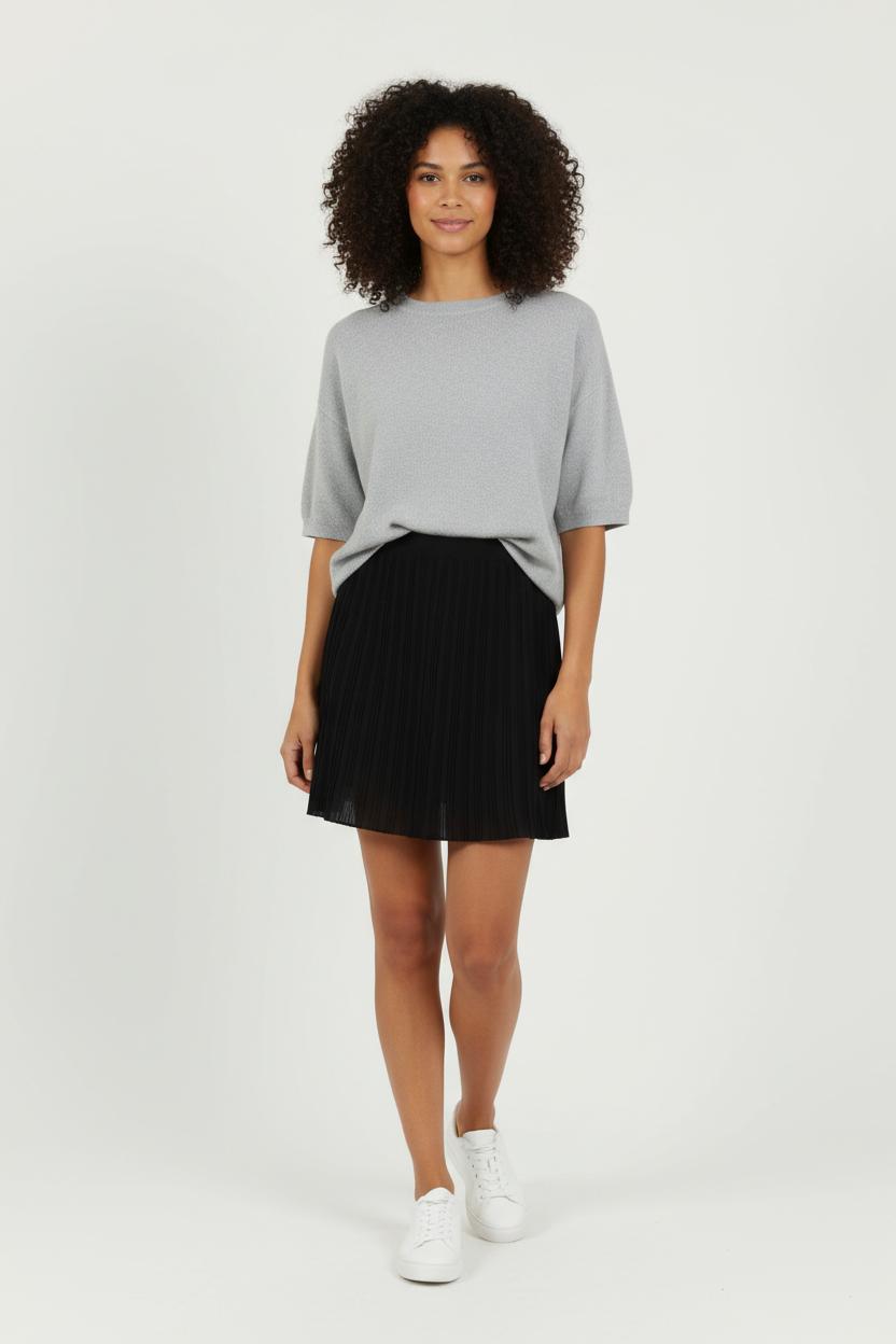 Jupe Plissée Noire - Taille S/36 de la marque Sud express | PARAD94816 - Vendu par Paradigme - Image 1