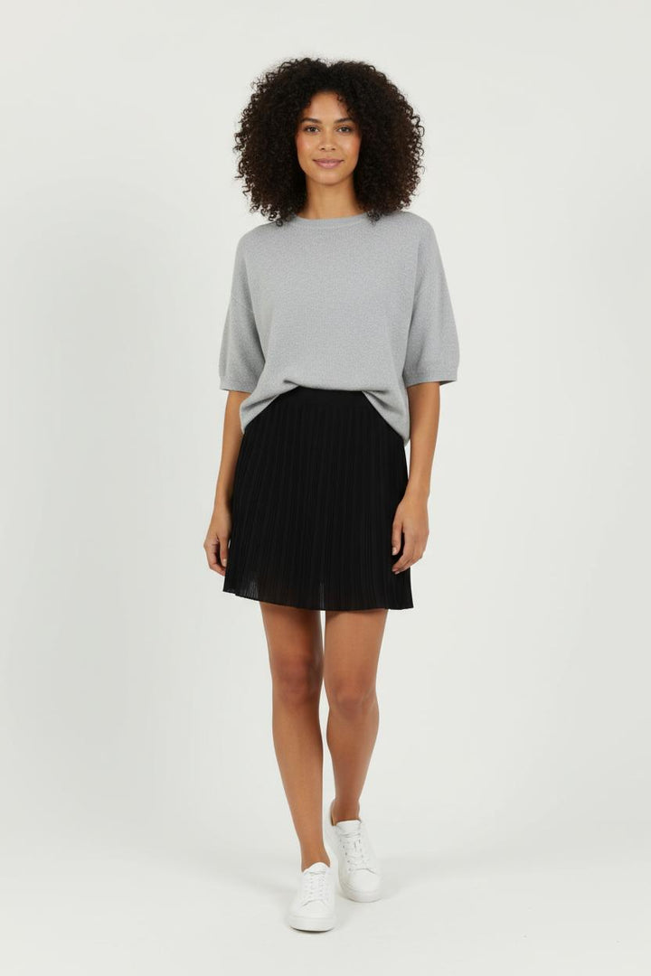 Jupe Plissée Noire - Taille S/36 de la marque Sud express | PARAD94816 - Vendu par Paradigme - Image 1
