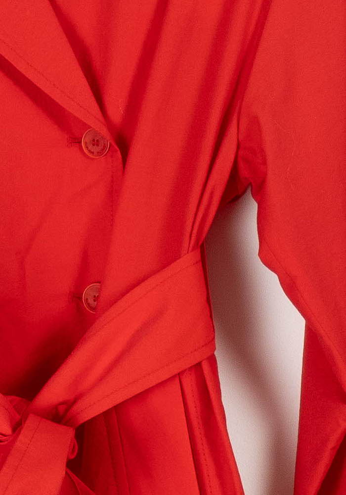 Trench Rouge - Taille XS/34 de la marque Claudie Pierlot | PARAD94820 - Vendu par Paradigme - Image 3