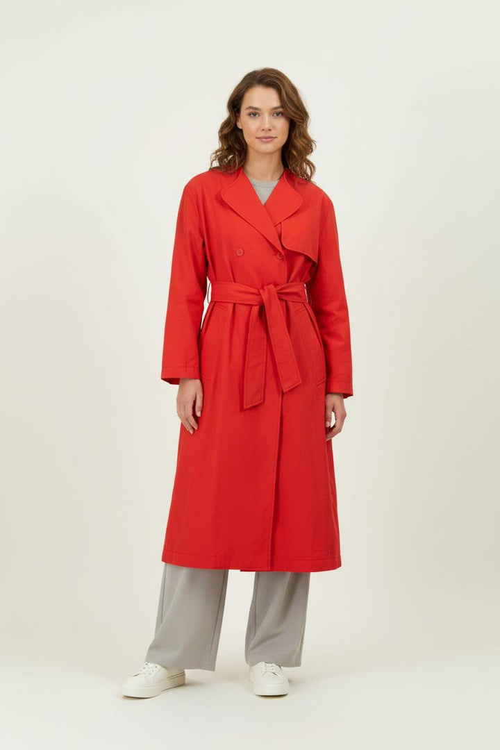 Trench Rouge - Taille XS/34 de la marque Claudie Pierlot | PARAD94820 - Vendu par Paradigme - Image 1