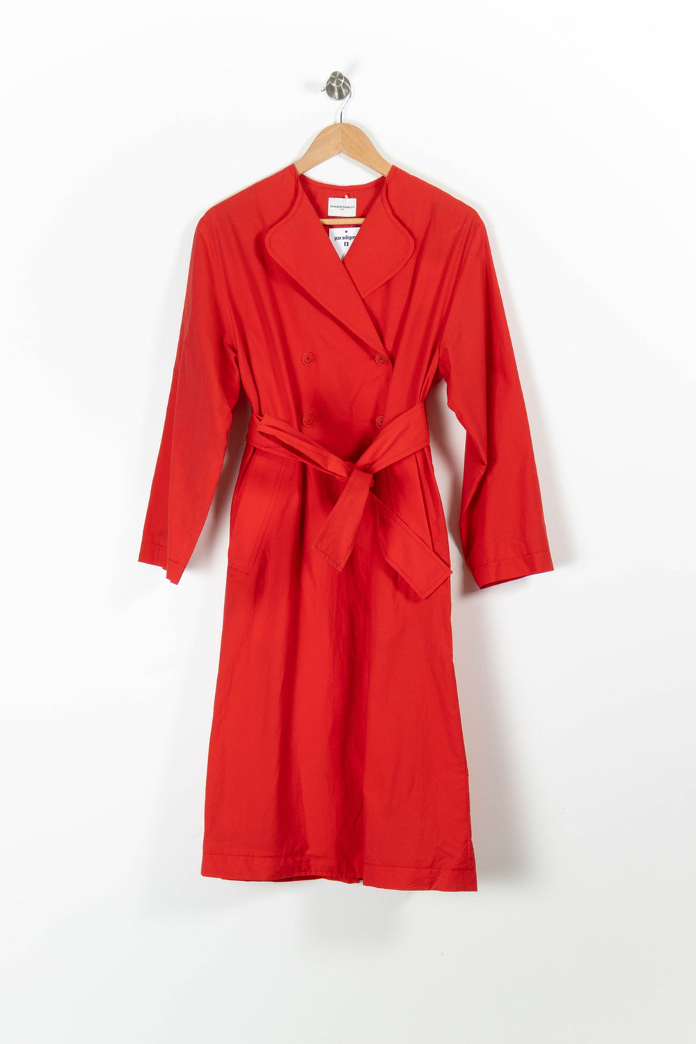Trench Rouge - Taille XS/34 de la marque Claudie Pierlot | PARAD94820 - Vendu par Paradigme - Image 2