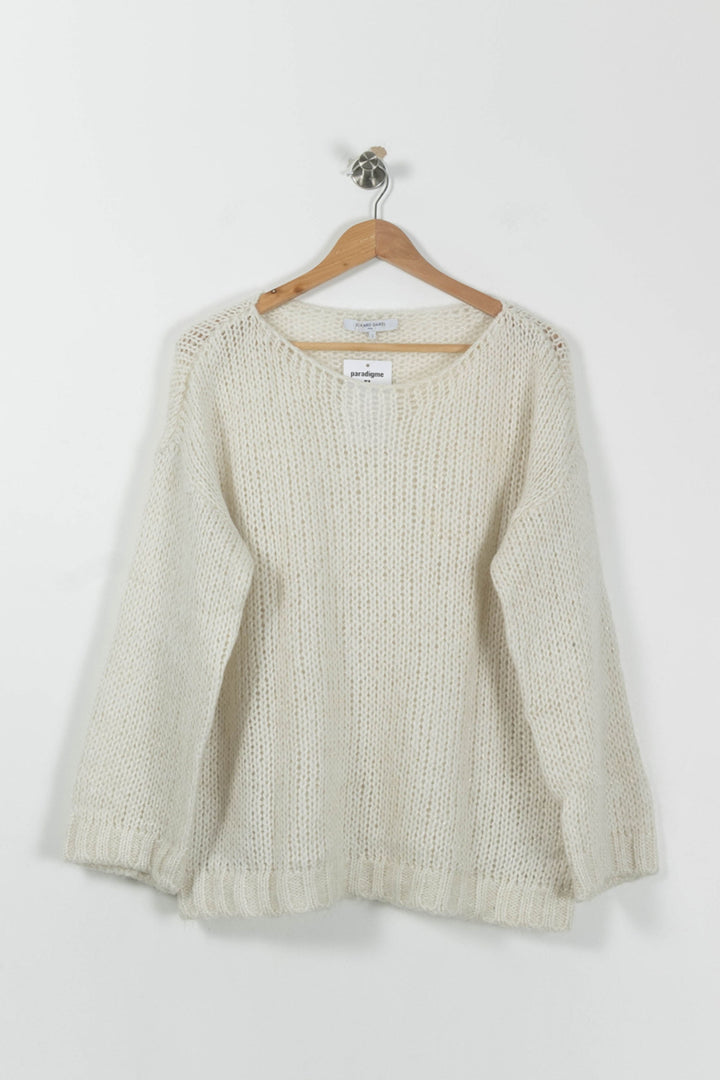 Pull Blanc - Taille M/38 de la marque Gerard Darel | PARAD94826 - Vendu par Paradigme - Image 2